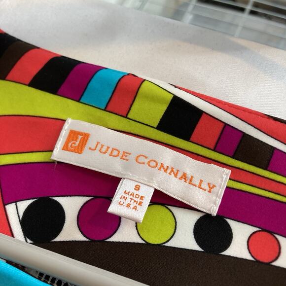 Jude Connally‎ Womens Colorful Mod Pop Art Sleeveless Beth Dress Size S Stretchy - Picture 5 of 10